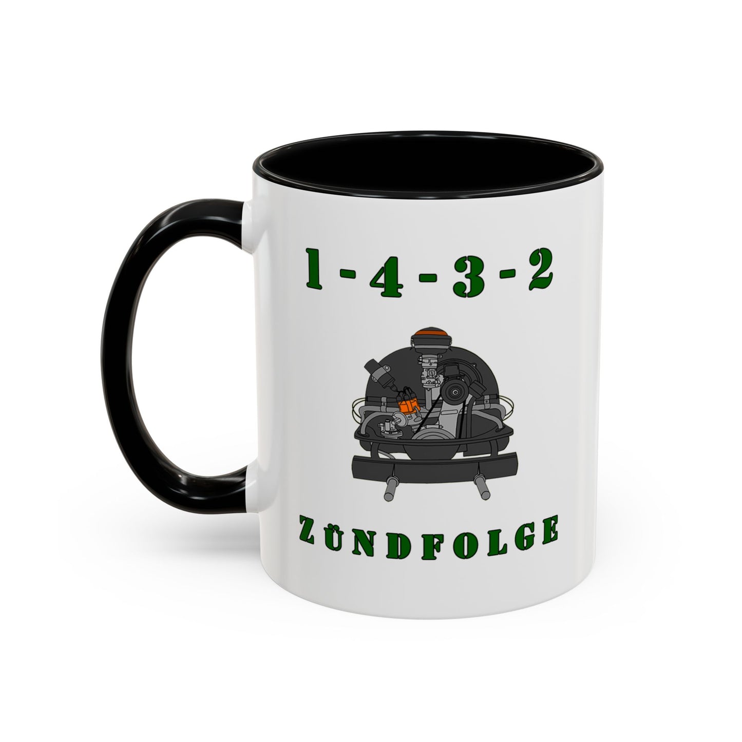Zundfolge RanchRod Garage 'engine' Coffee Mug (11, 15oz) 1-4-3-2 Firing Order