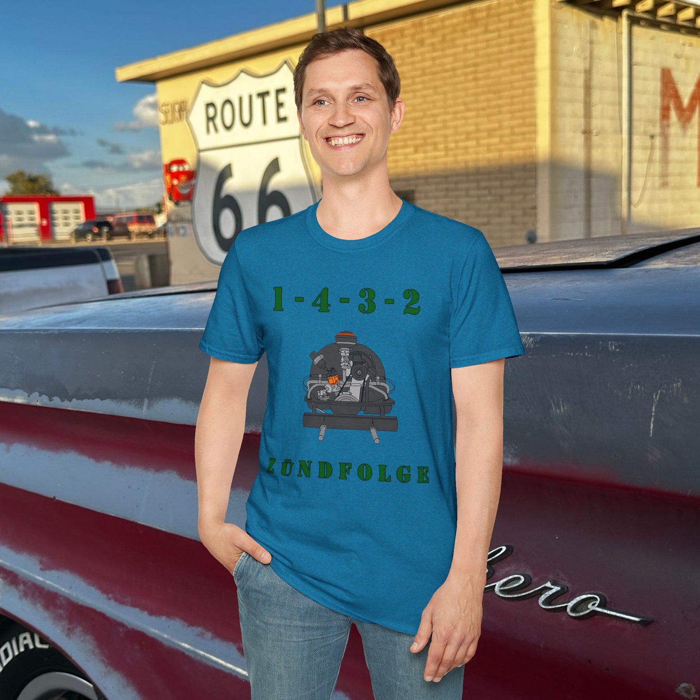 Zundfolge RanchRod Garage 1-4-3-2 Engine Firing Order T-Shirt