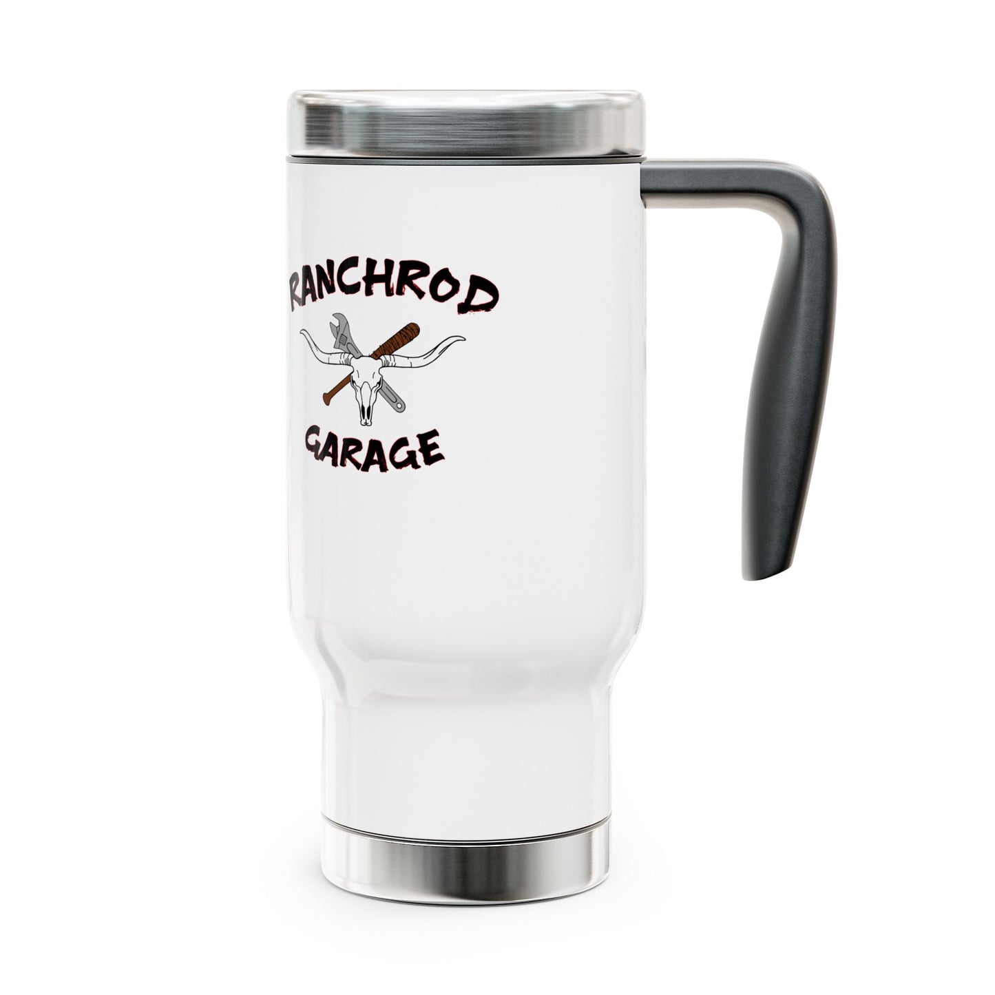 ZÜndfolge VW Firing order RanchRod Garage Stainless Steel Travel Mug with Handle, 14oz