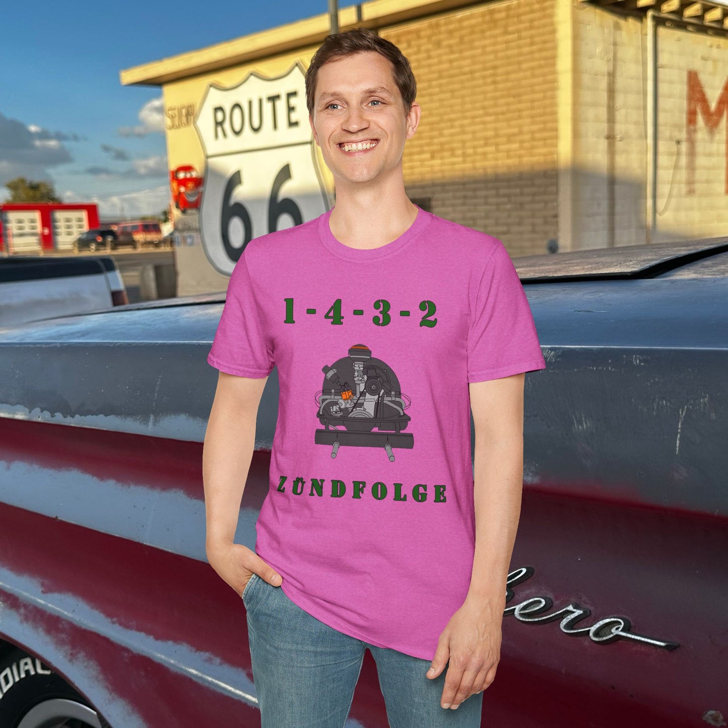 Zundfolge RanchRod Garage 1-4-3-2 Engine Firing Order T-Shirt
