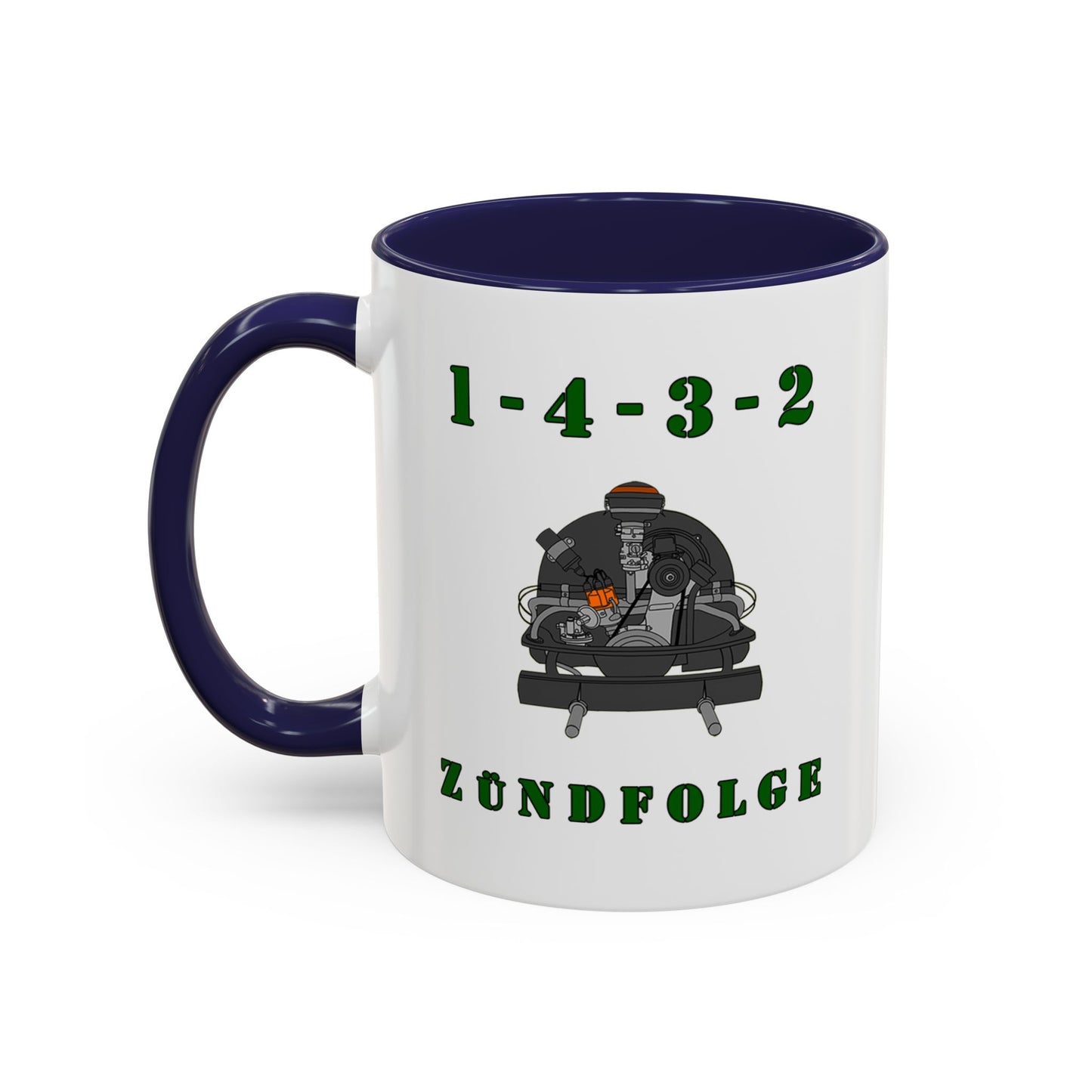 Zundfolge RanchRod Garage 'engine' Coffee Mug (11, 15oz) 1-4-3-2 Firing Order