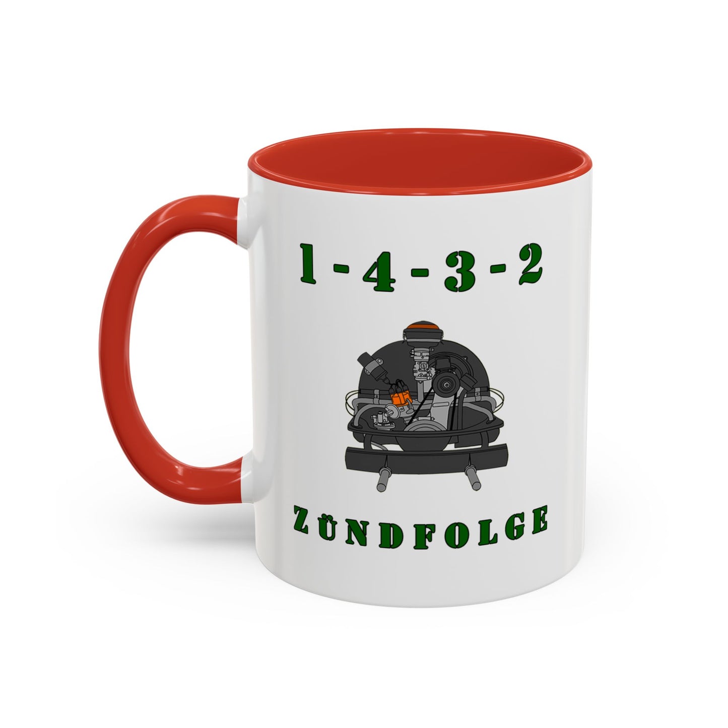 Zundfolge RanchRod Garage 'engine' Coffee Mug (11, 15oz) 1-4-3-2 Firing Order