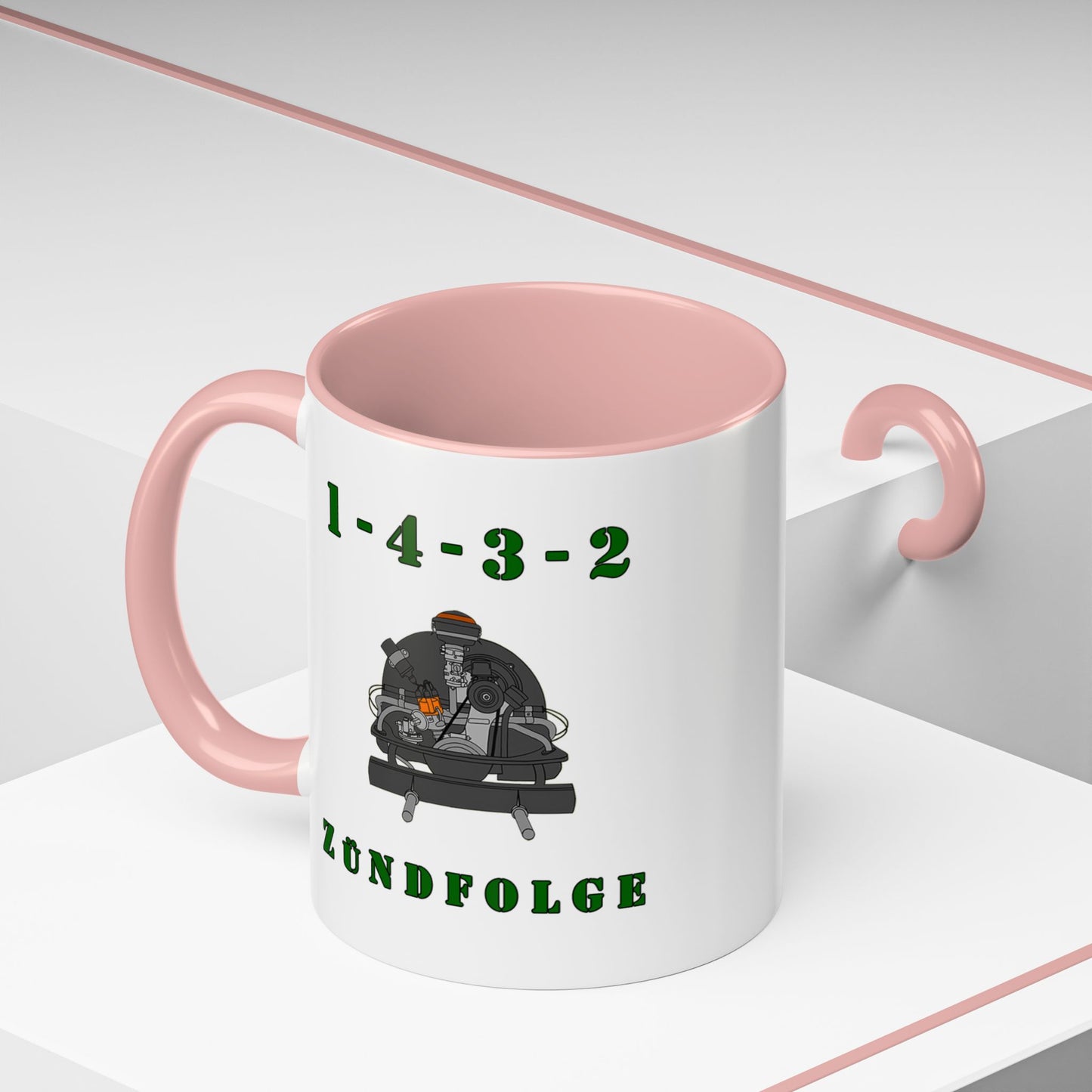 Zundfolge RanchRod Garage 'engine' Coffee Mug (11, 15oz) 1-4-3-2 Firing Order