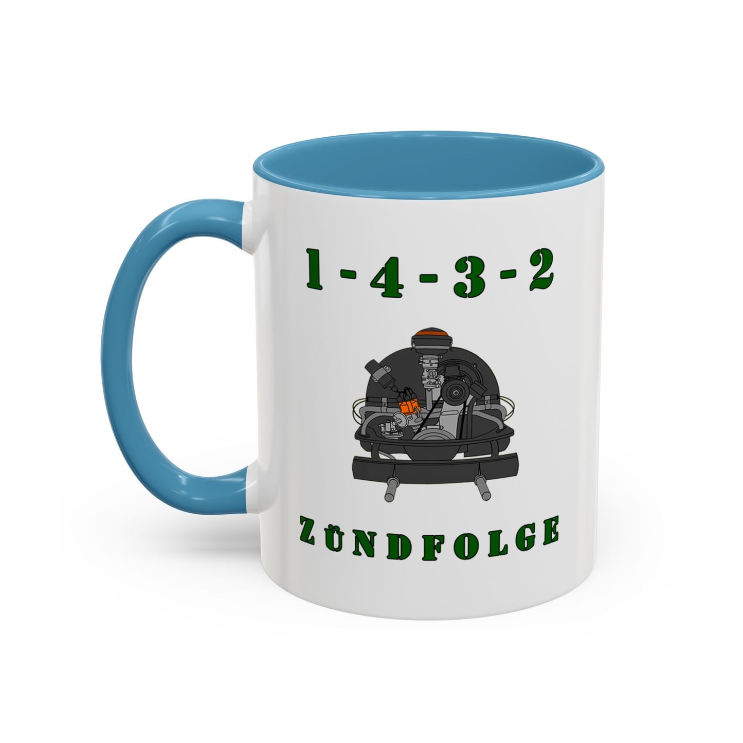 Zundfolge RanchRod Garage 'engine' Coffee Mug (11, 15oz) 1-4-3-2 Firing Order
