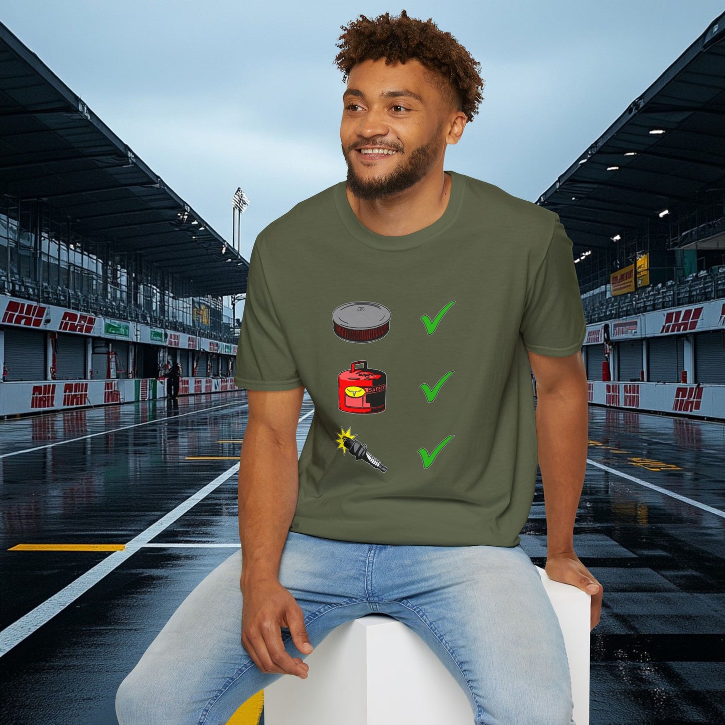 Air, Fuel, Spark RanchRod Garage Tee