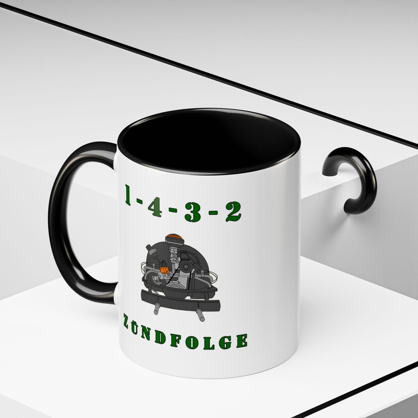 Zundfolge RanchRod Garage 'engine' Coffee Mug (11, 15oz) 1-4-3-2 Firing Order