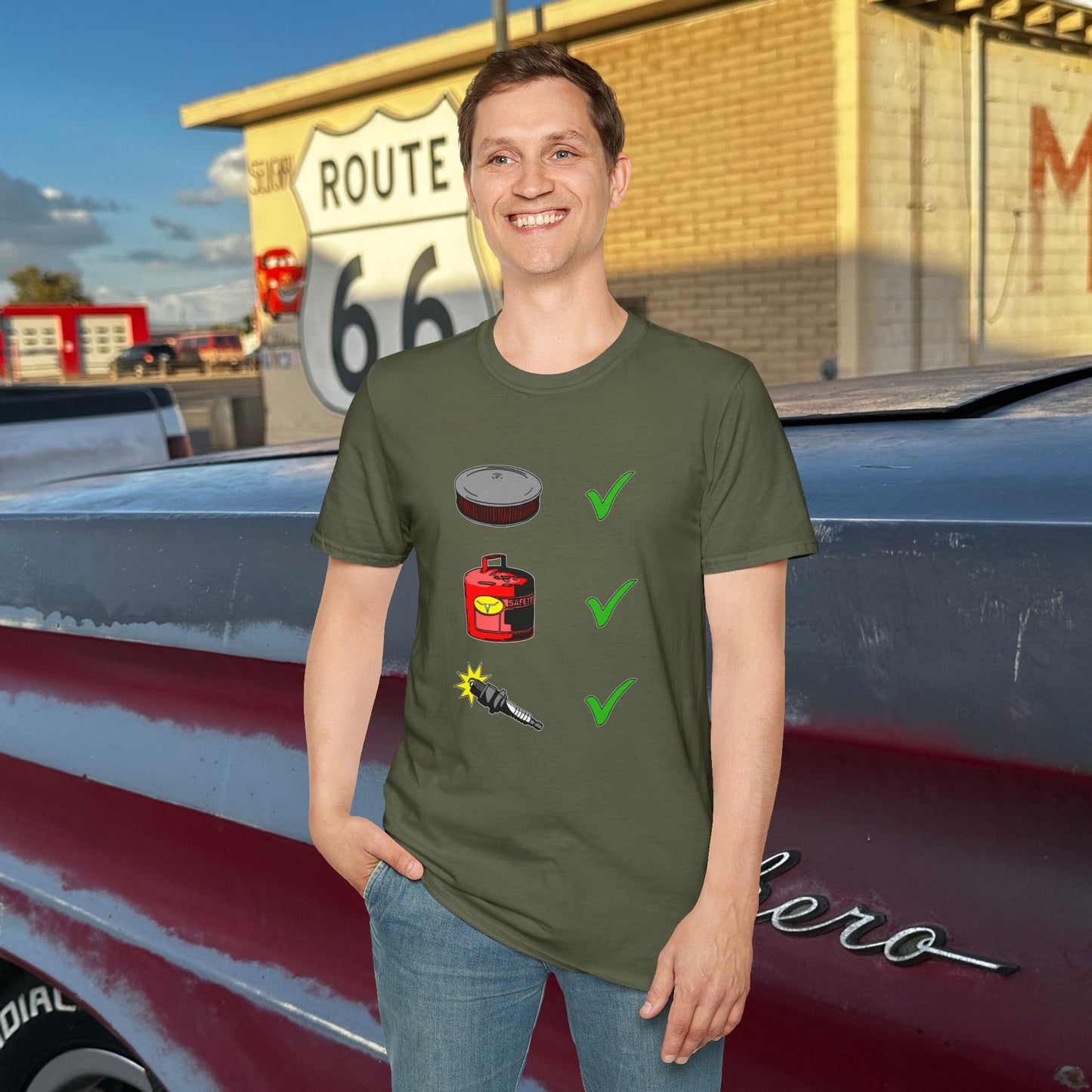 Air, Fuel, Spark RanchRod Garage Tee