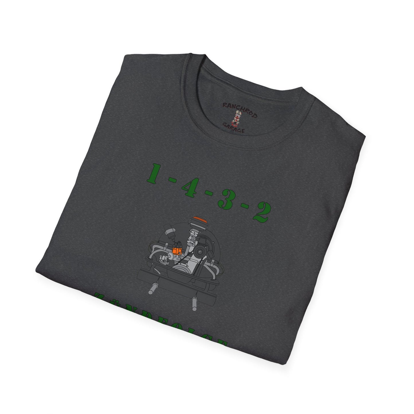 Zundfolge RanchRod Garage 1-4-3-2 Engine Firing Order T-Shirt