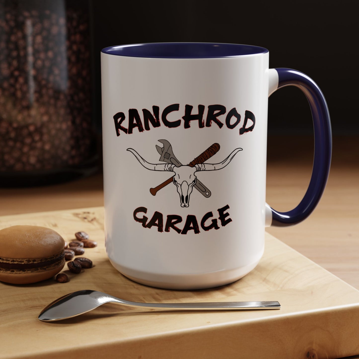 Zundfolge RanchRod Garage 'engine' Coffee Mug (11, 15oz) 1-4-3-2 Firing Order