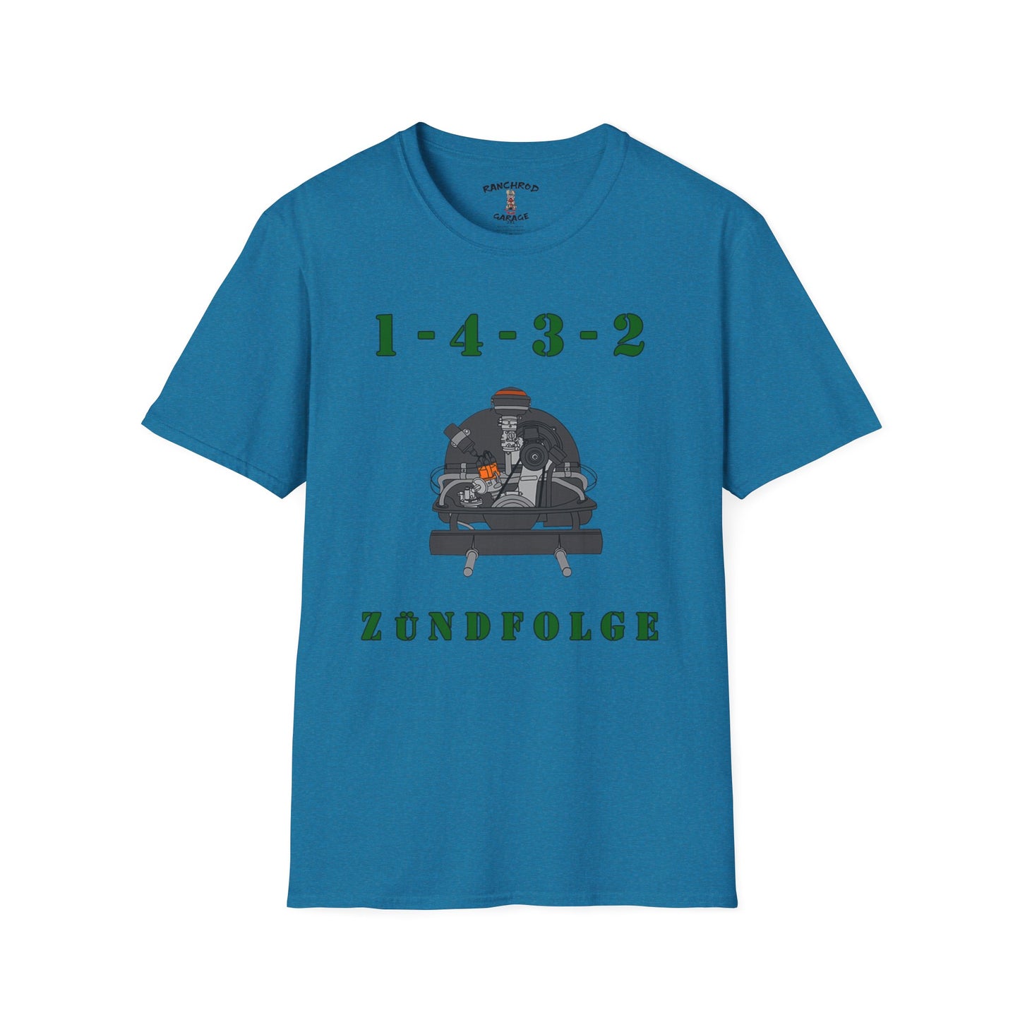 Zundfolge RanchRod Garage 1-4-3-2 Engine Firing Order T-Shirt