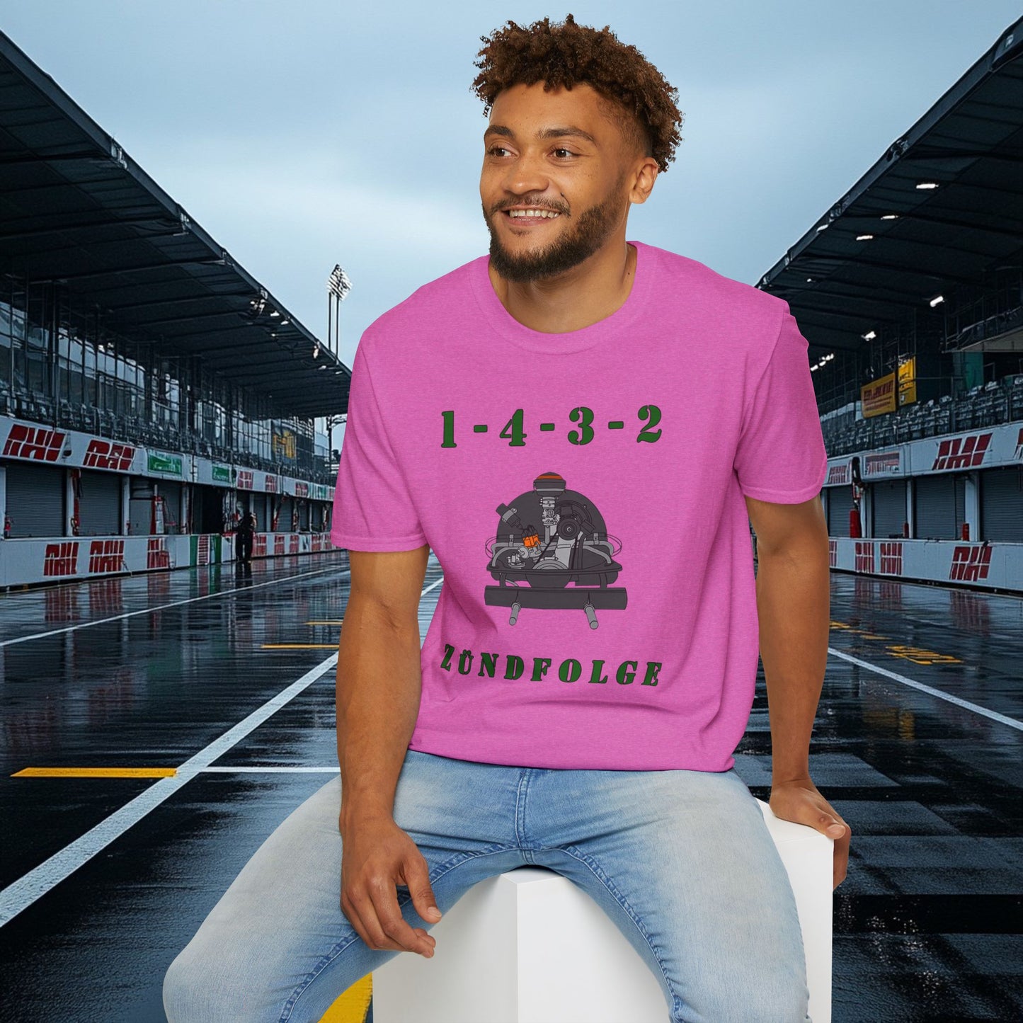 Zundfolge RanchRod Garage 1-4-3-2 Engine Firing Order T-Shirt