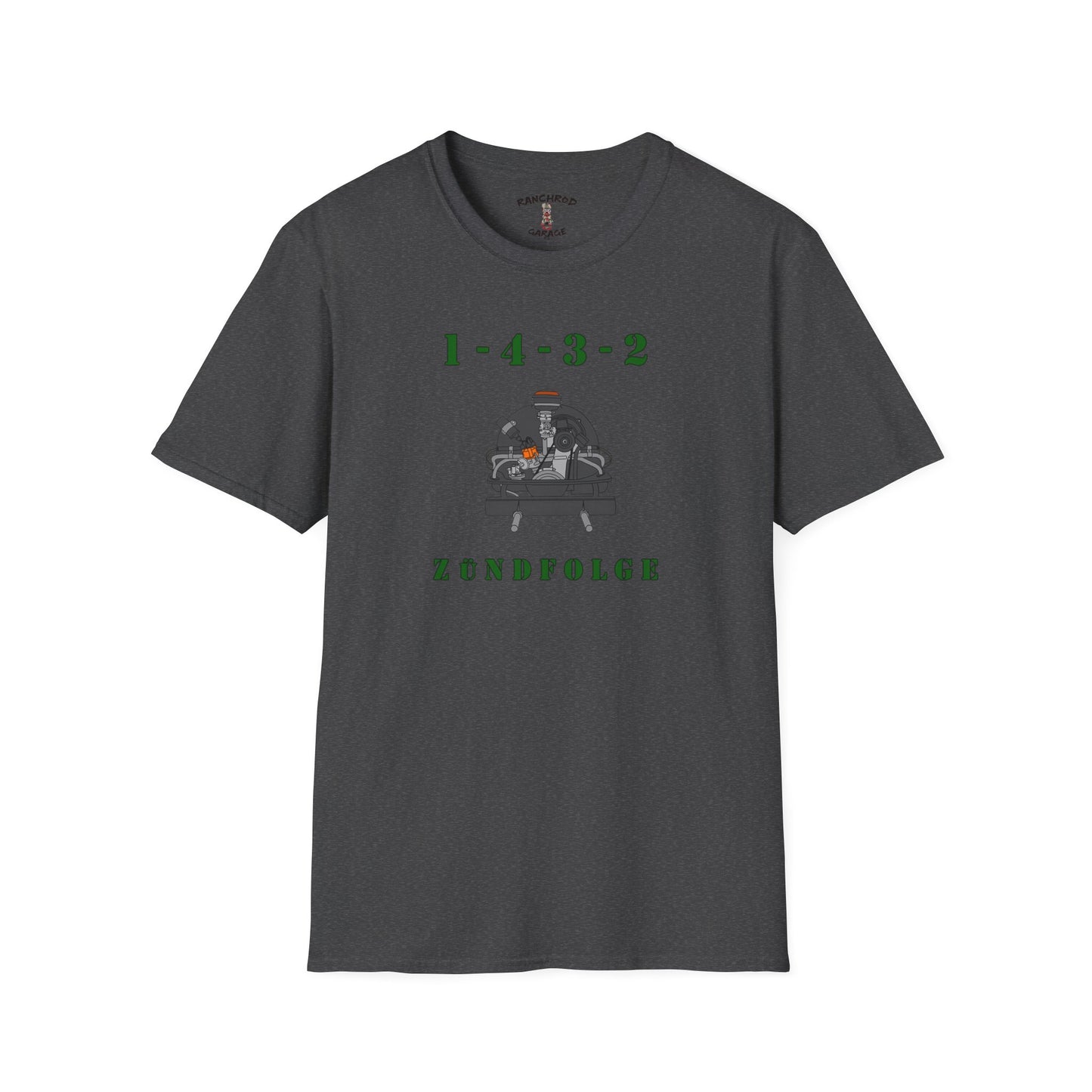 Zundfolge RanchRod Garage 1-4-3-2 Engine Firing Order T-Shirt