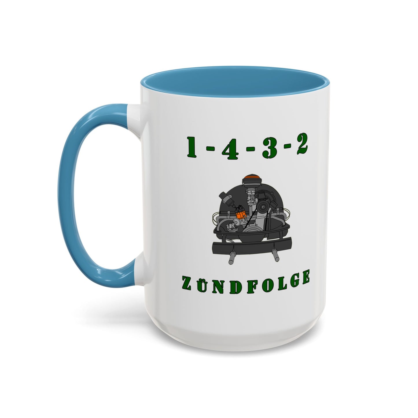 Zundfolge RanchRod Garage 'engine' Coffee Mug (11, 15oz) 1-4-3-2 Firing Order