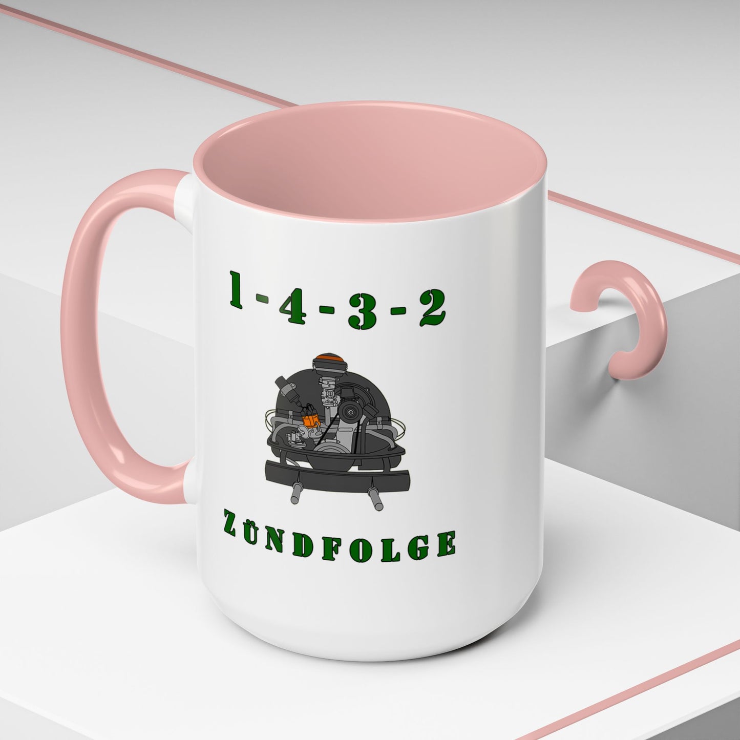 Zundfolge RanchRod Garage 'engine' Coffee Mug (11, 15oz) 1-4-3-2 Firing Order