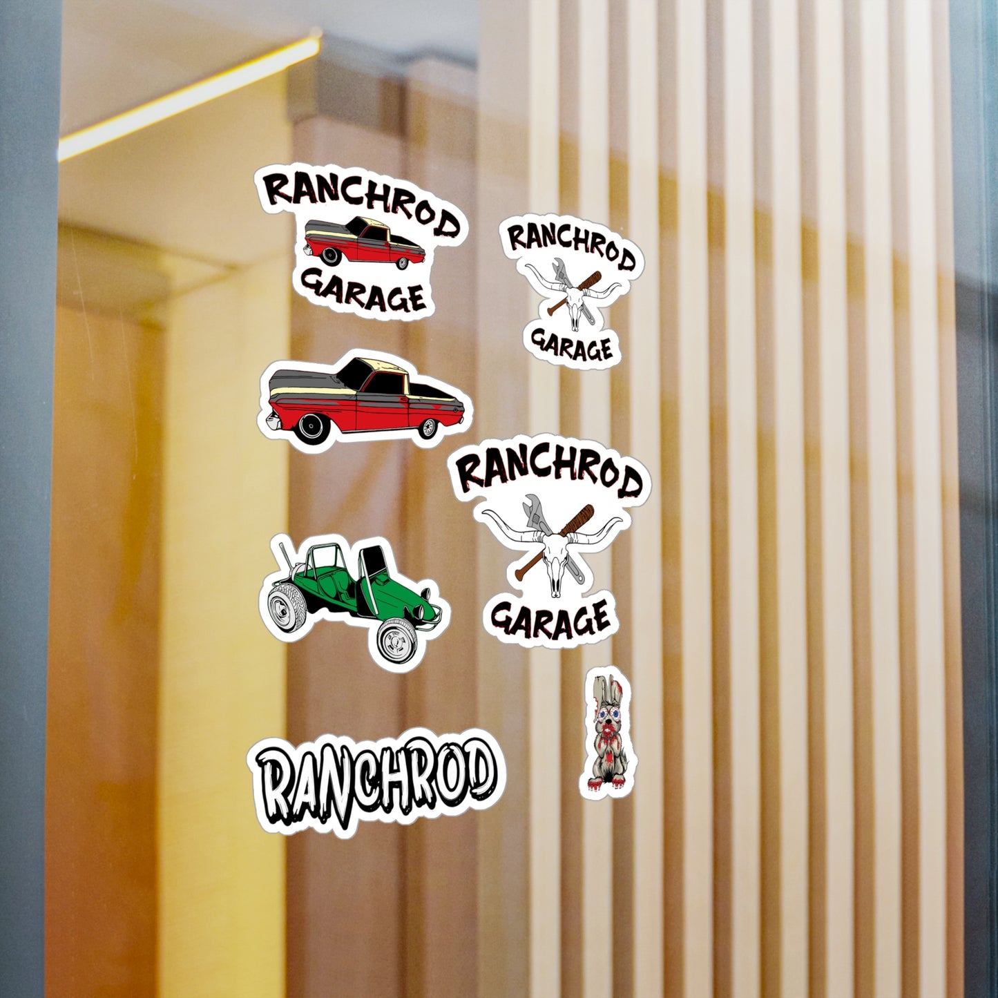 RanchRod Garage Kiss-Cut Vinyl Decals