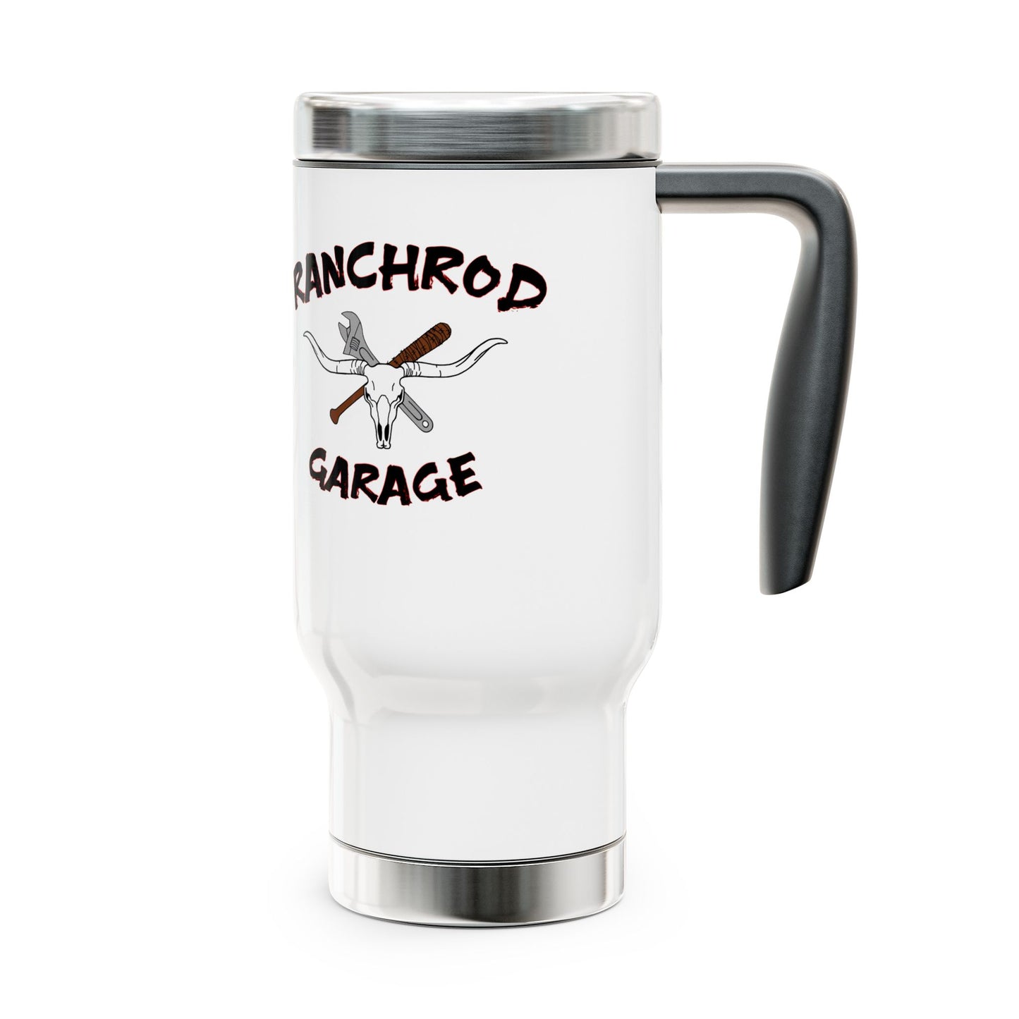 ZÜndfolge VW Firing order RanchRod Garage Stainless Steel Travel Mug with Handle, 14oz Engine Design