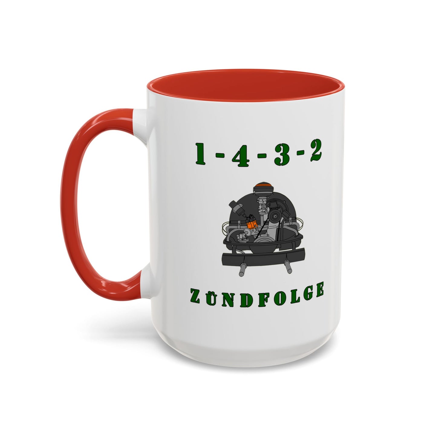 Zundfolge RanchRod Garage 'engine' Coffee Mug (11, 15oz) 1-4-3-2 Firing Order