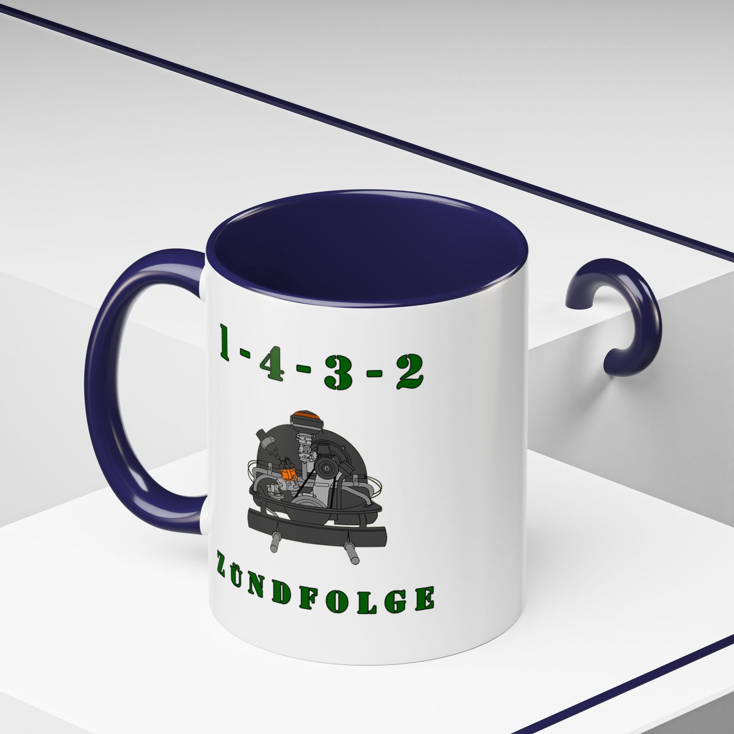 Zundfolge RanchRod Garage 'engine' Coffee Mug (11, 15oz) 1-4-3-2 Firing Order