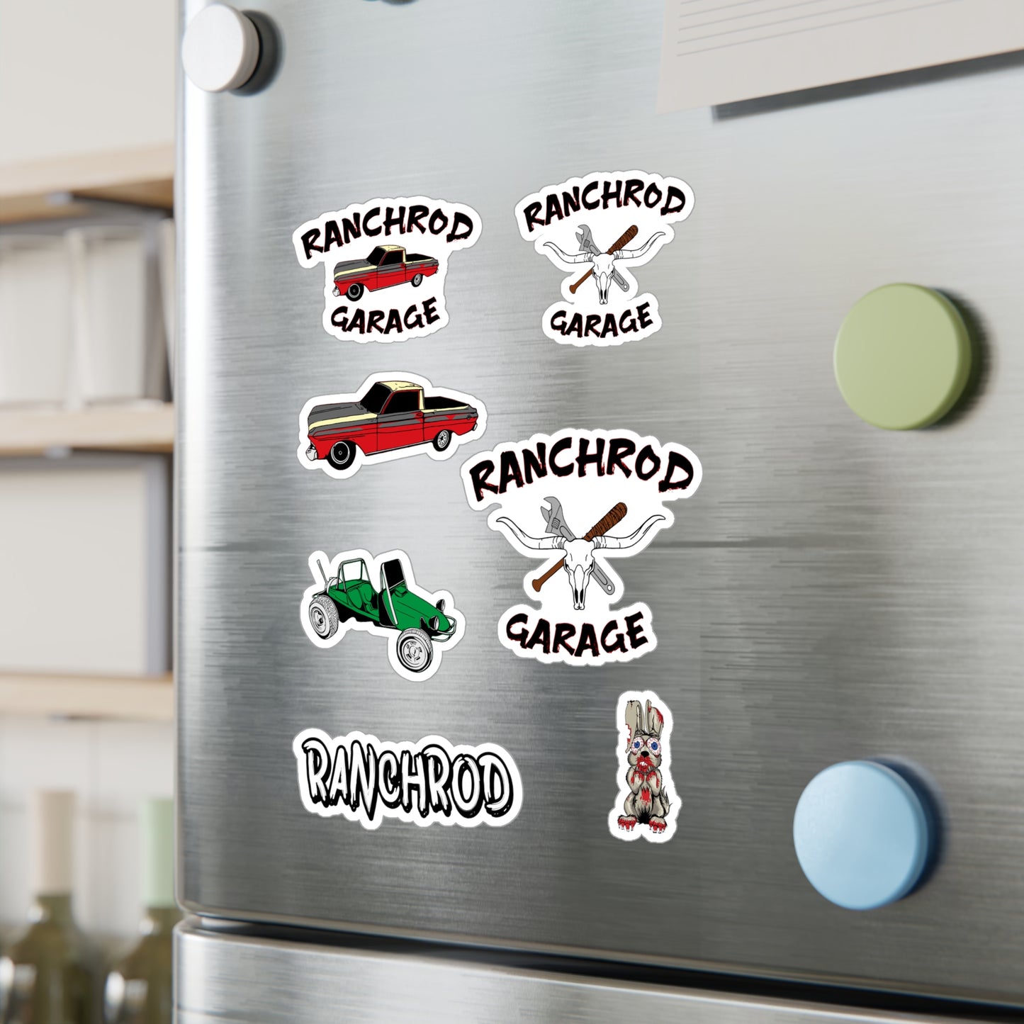 RanchRod Garage Kiss-Cut Vinyl Decals